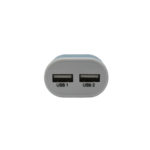 OEM USB Wall Adapter x2 Λευκός–Μπλε