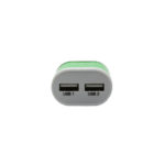 OEM USB Wall Adapter x2 Λευκό - Πράσινο