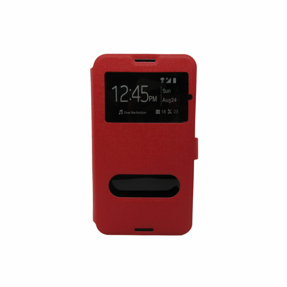 Θήκη Smart View για Sony Xperia E4g Κόκκινο
