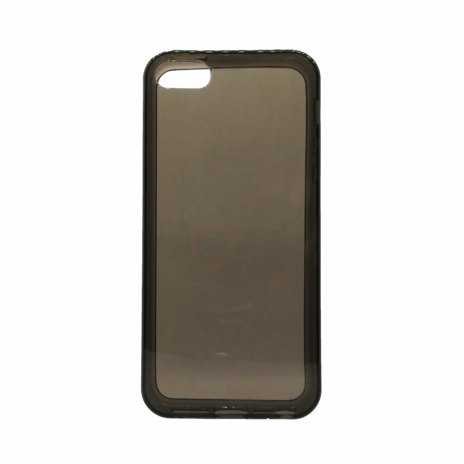 Θήκη Σιλικόνης για iPhone 5/5S Μαύρο-Διάφανο