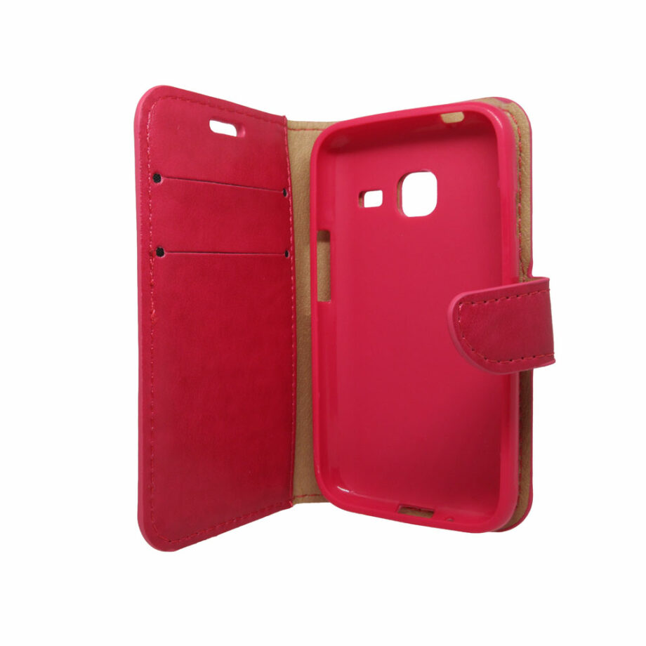 Θήκη Πορτοφόλι για Samsung Galaxy J1 mini Φούξια
