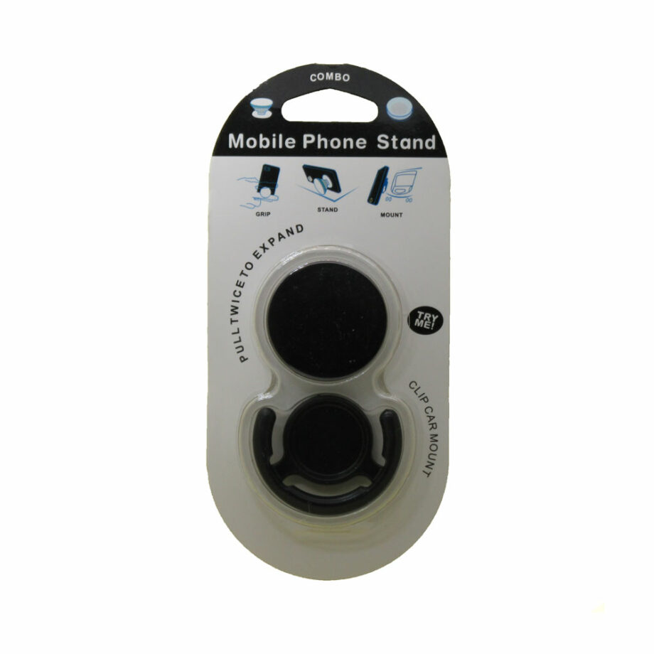 PopSocket με Βάση Στήριξης Αυτοκινήτου Μαύρο