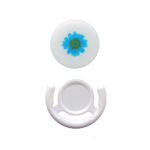 PopSocket με Βάση Στήριξης Αυτοκινήτου Σχέδιο Μπλε Λουλούδι