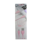 Remax Regular USB 2.0 to micro USB Cable Ροζ 1m (Lesu)
