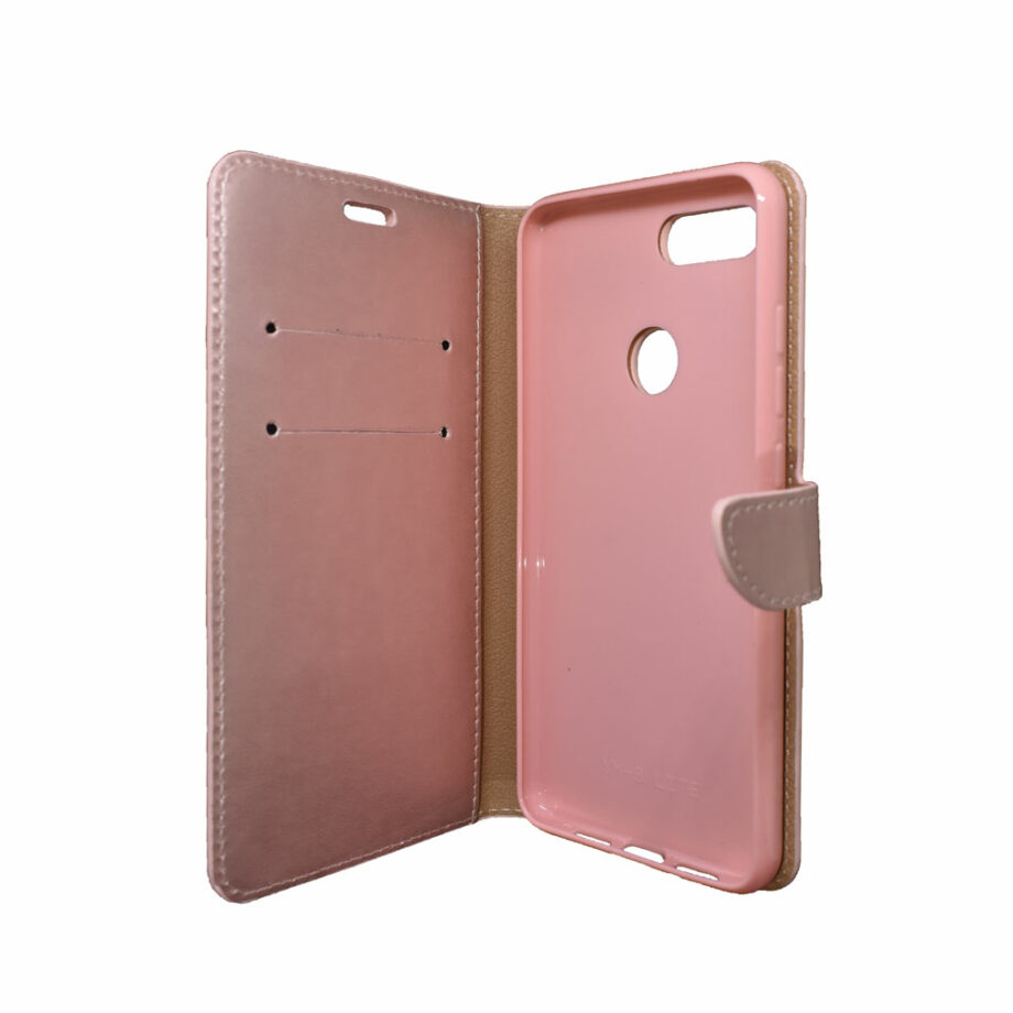 Θήκη Πορτοφόλι για Xiaomi Mi8 Lite Ροζ-Χρυσό