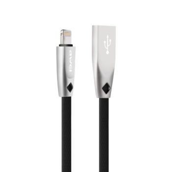 awei-fast-data-cable-usb-to-lightning-μαύρο-1m-cl-95