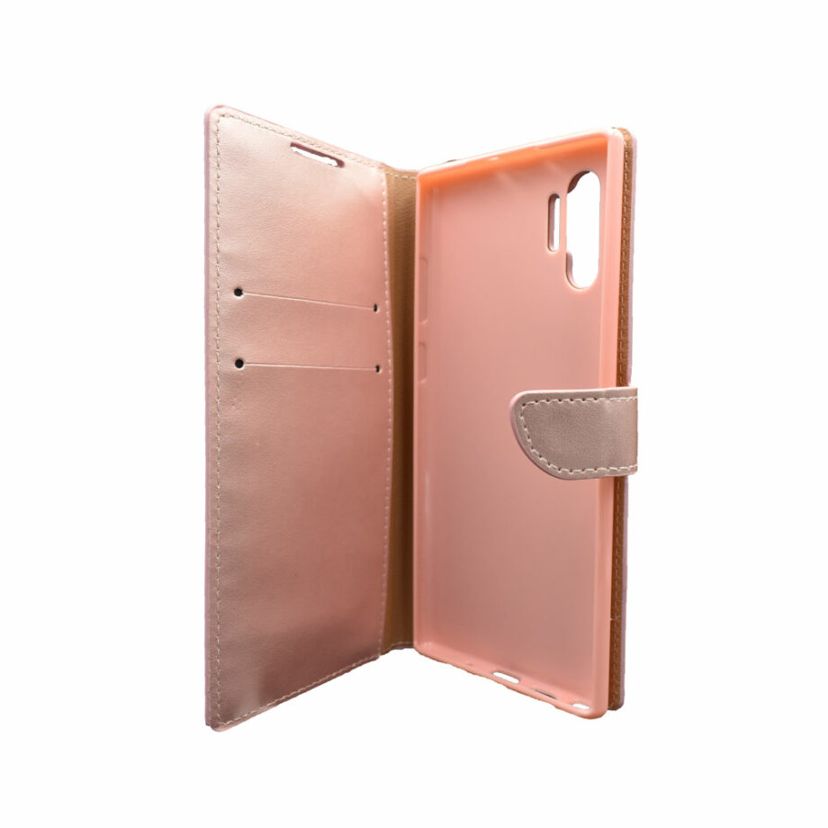 Θήκη Πορτοφόλι για Samsung Galaxy Note 10 Plus Ροζ-Χρυσό