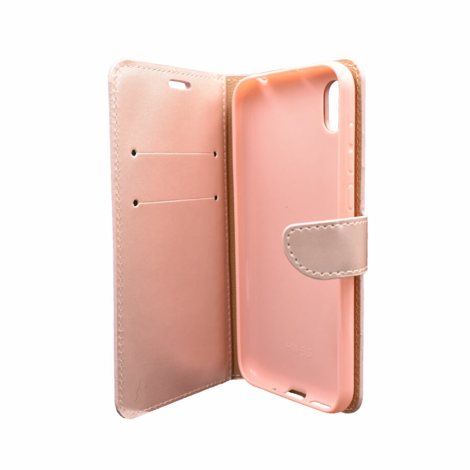 Θήκη Πορτοφόλι για Huawei Y5 (2019) Ροζ-Χρυσό