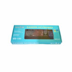 Weibo WB-100 Ensyrmato Pliktrologio Gaming me Opisthio Fotismo Angliko US Mavro