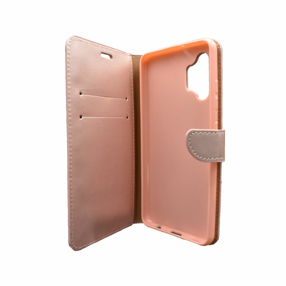Θήκη Πορτοφόλι για Samsung Galaxy A32 4G Ροζ-Χρυσό