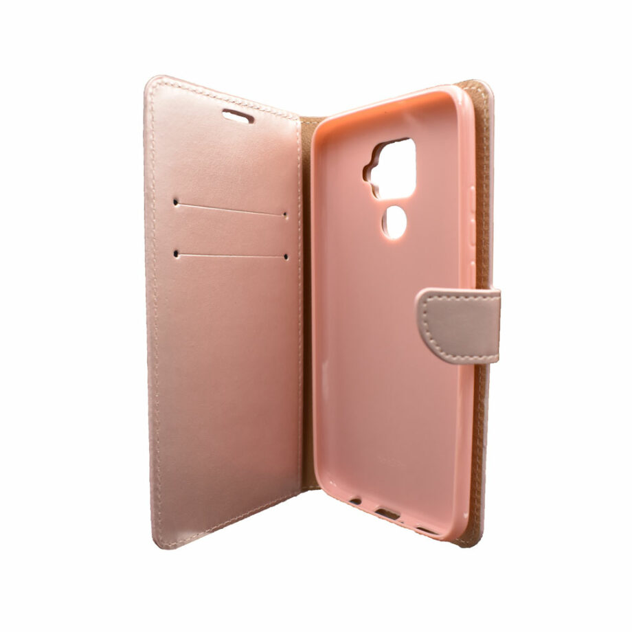 Θήκη Πορτοφόλι για Huawei Mate 30 Lite Ροζ-Χρυσό