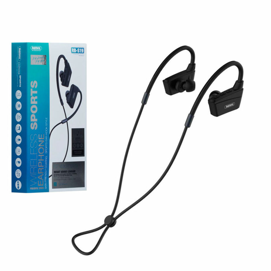 Akoustika REMAX Stereofoniko Bluetooth RB-S19 Mavro