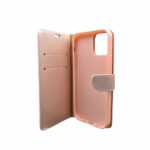 Θήκη Πορτοφόλι για iPhone 12 6.1″ Ροζ- Χρυσό