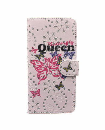 Thiki Me Schedio kai Stras gia Huawei Y7 (2019) Butterfly Queen