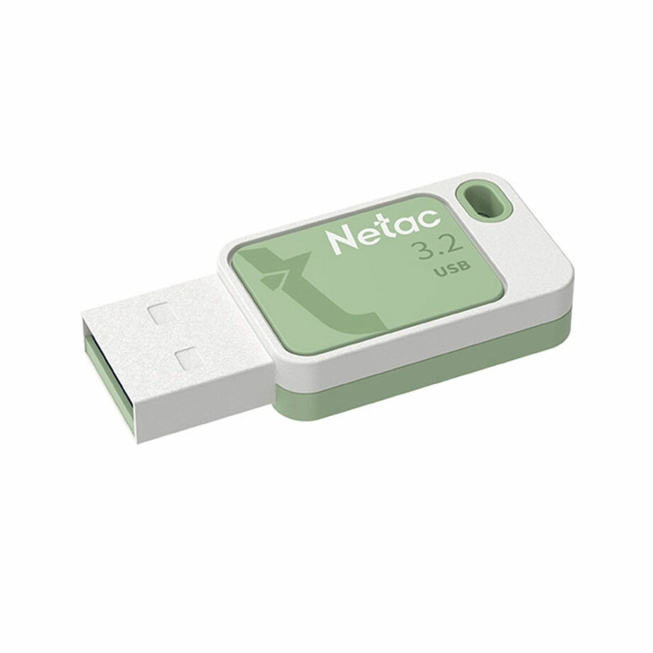 NETAC USB Flash Drive UA31, 128GB, USB 3.2, prasino