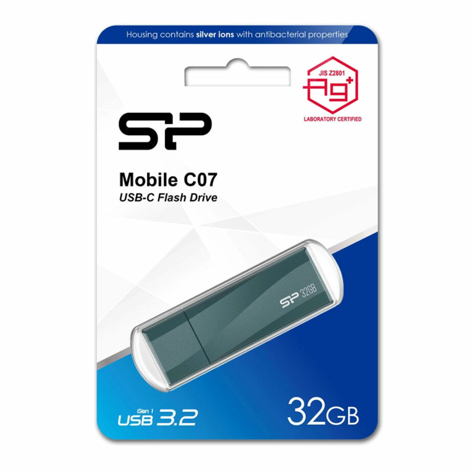 SILICON POWER USB-C Flash Drive Mobile C07, 32GB, USB 3.2, ble