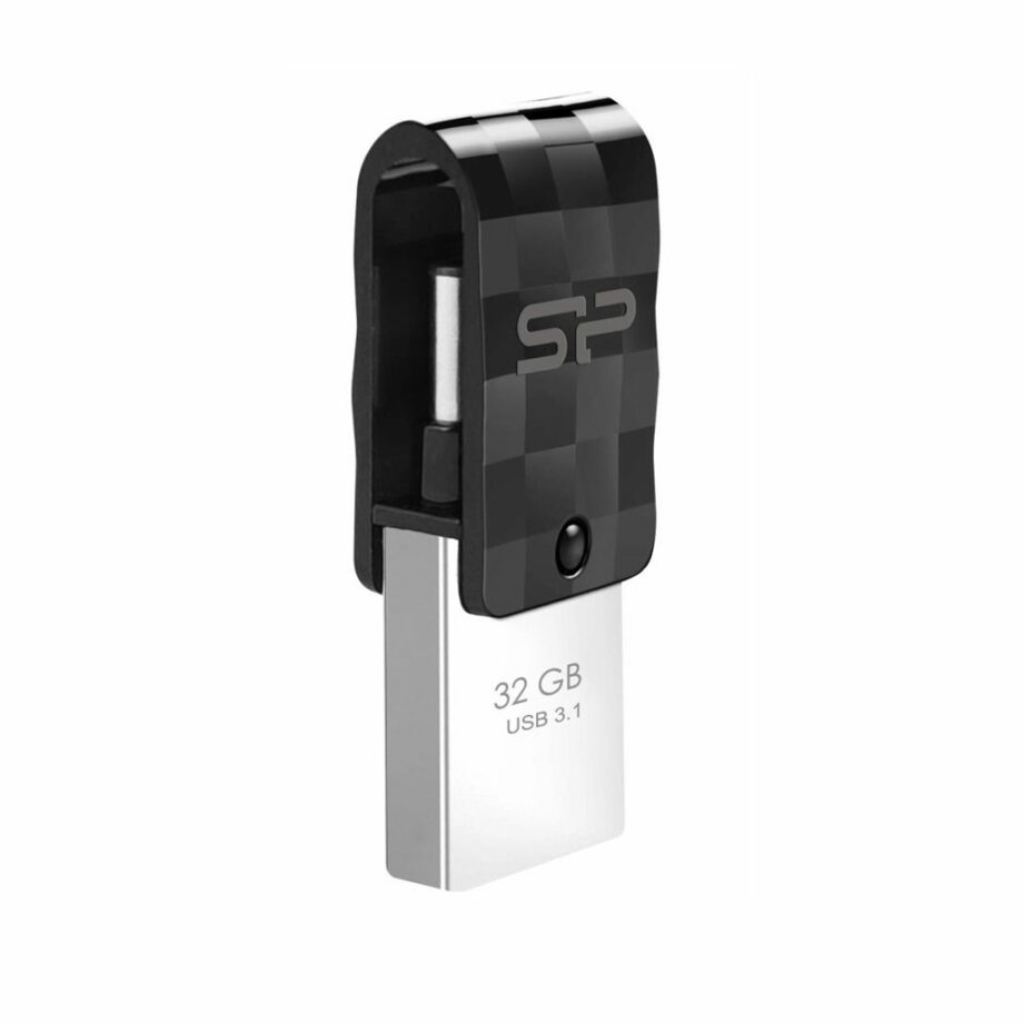 SILICON POWER Dual USB Flash Drive C31, USB 3.1 & Type-c, 32GB, mavro
