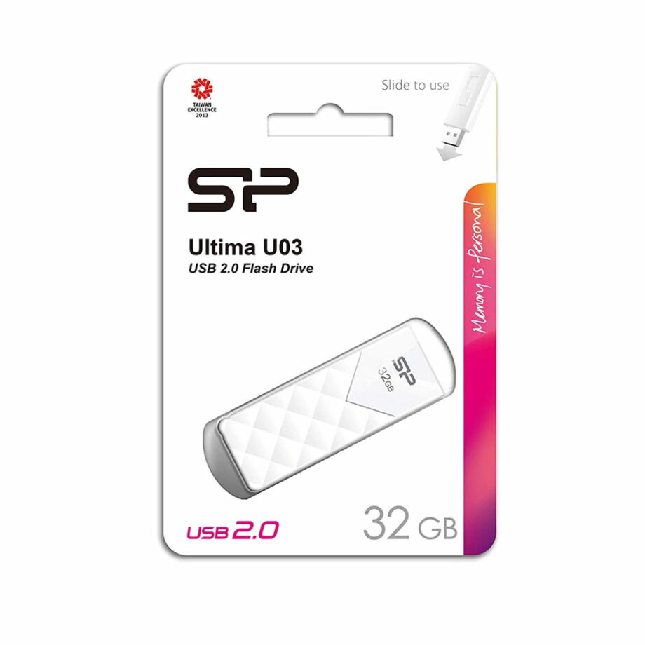 SILICON POWER USB Flash Ultima U03, 32GB, USB 2.0, lefko