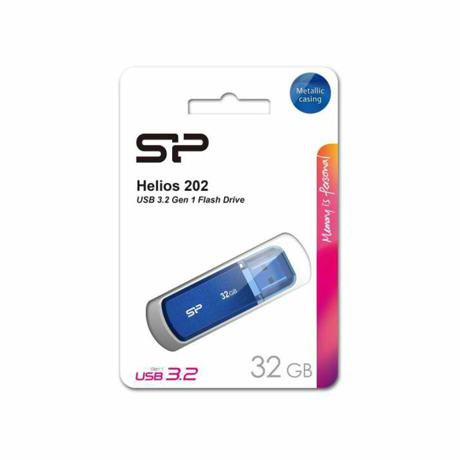 SILICON POWER USB Flash Drive Helios 202, 32GB, USB 3.2, ble