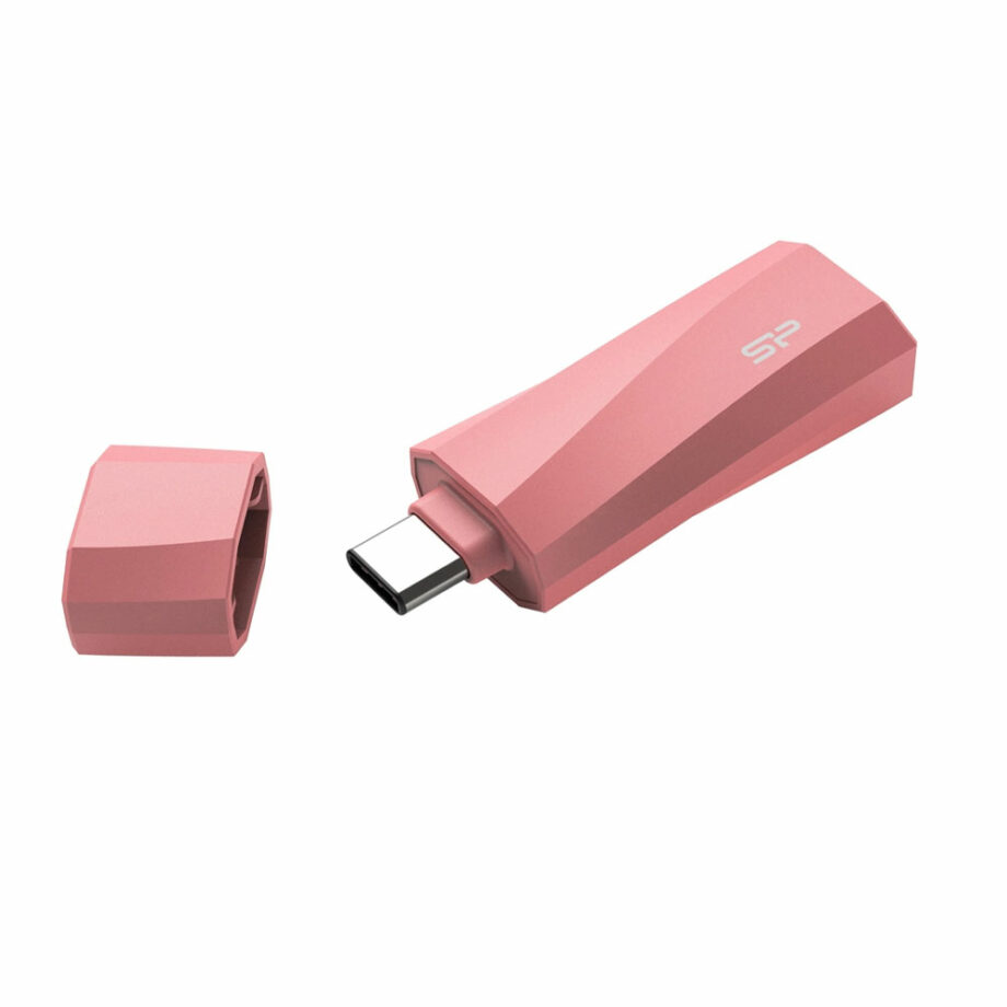 SILICON POWER USB-C Flash Drive Mobile C07, 64GB, USB 3.2, roz