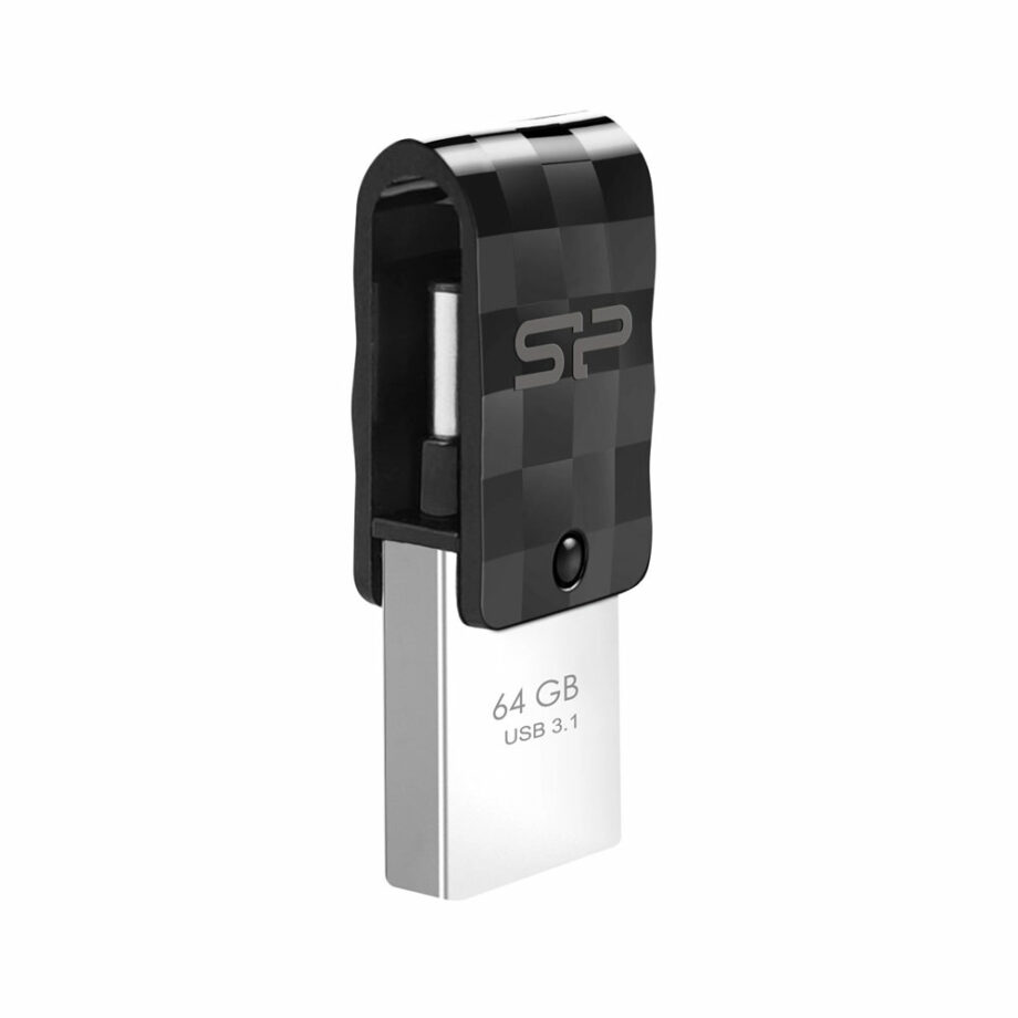 SILICON POWER Dual USB Flash Drive C31, USB 3.1 & Type-c, 64GB, mavro
