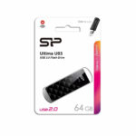 SILICON POWER USB Flash Ultima U03, 64GB, USB 2.0, μαύρο