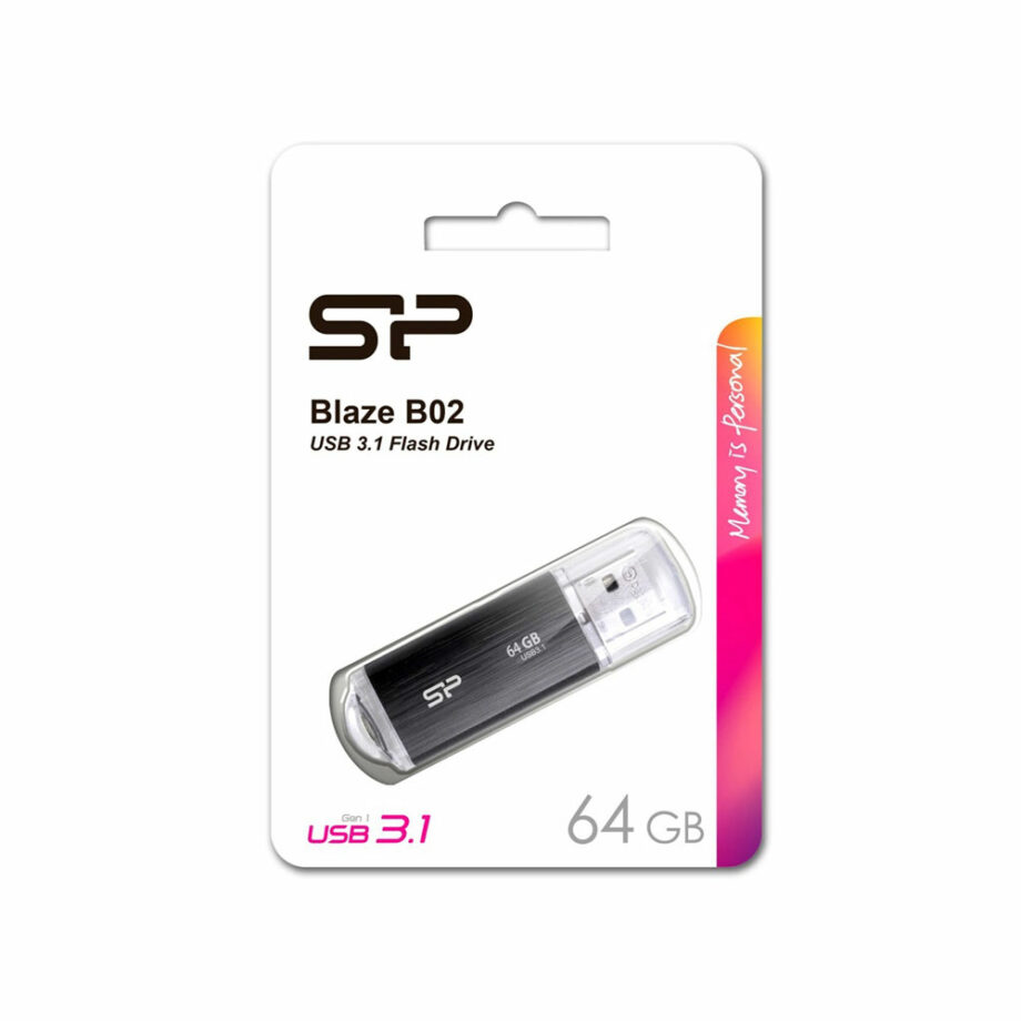 silicon-power-usb-flash-b02-64gb-usb-3-2-gen1-μαύρο