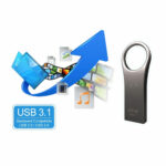 SILICON POWER USB Flash Drive Jewel 80, 64GB, USB 3.1, Titanium