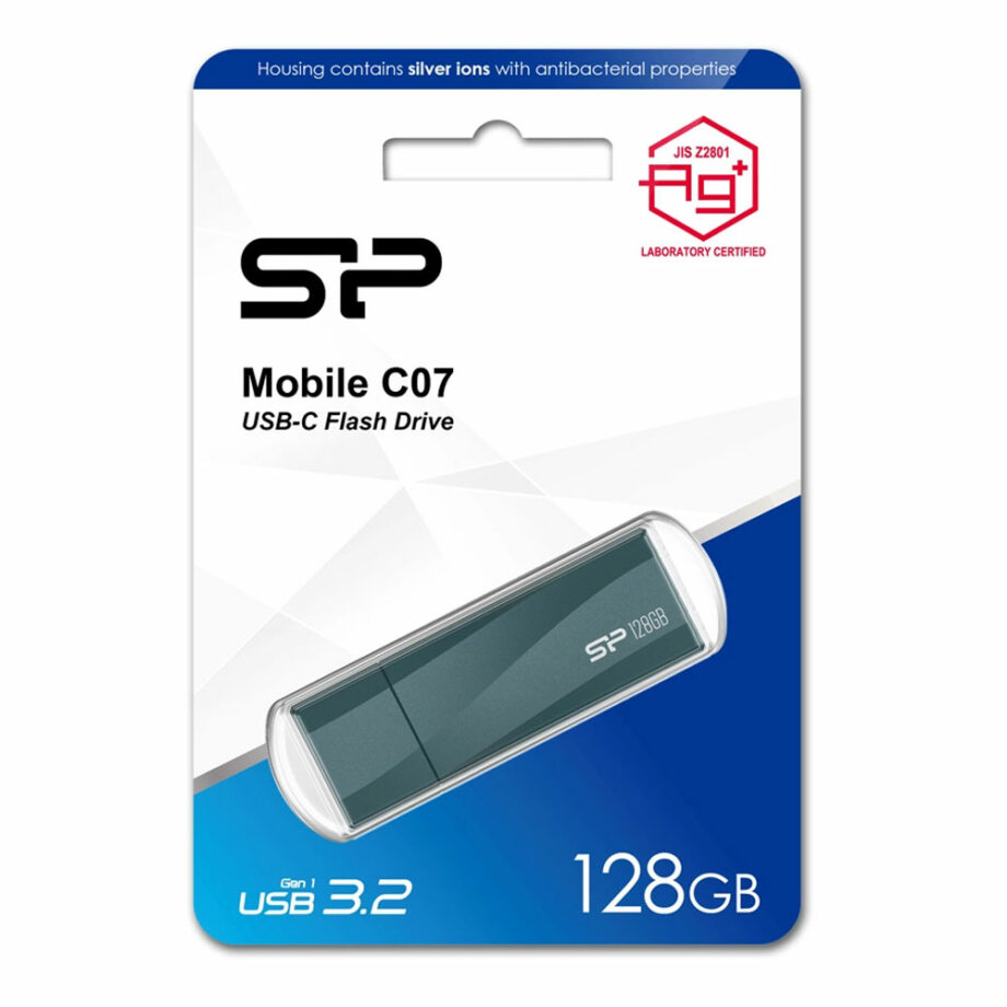 SILICON POWER USB-C Flash Drive Mobile C07, 128GB, USB 3.2, ble