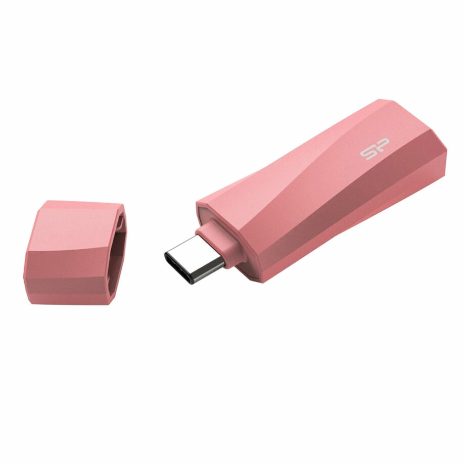 SILICON POWER USB-C Flash Drive Mobile C07, 128GB, USB 3.2, roz