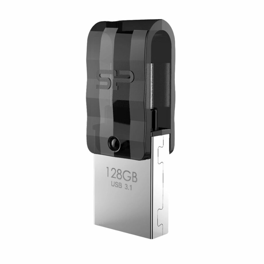 SILICON POWER Dual USB Flash Drive C31, USB 3.1 & Type-c, 128GB, mavro