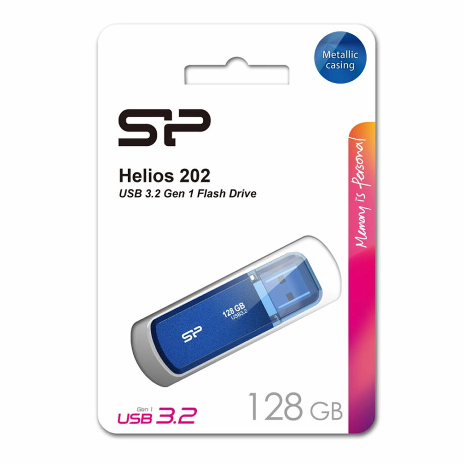 SILICON POWER USB Flash Drive Helios 202, 128GB, USB 3.2, ble