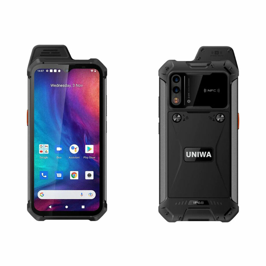 UNIWA smartphone W888,6.3 , 464GB, icheio 2W, Atex Zone 2, IP68, mavro