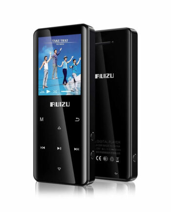 RUIZU MP3 player D51 me icheio,1.8 , 8GB, BT, elliniko menou, mavro
