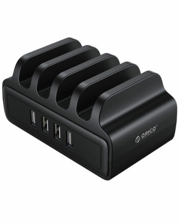 ORICO USB stathmos fortisis DUK-4P, 4x USB, 30W, mavros