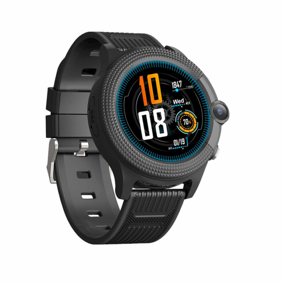 INTIME GPS smartwatch gia paidia IT-051,1.28 , camera, 4G, IPX7, mavro