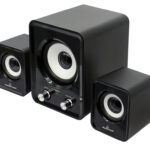 POWERTECH icheia Essential sound PT-843,2.1, 5W + 2x 3W,3. 5mm, mavra
