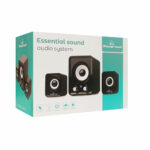 POWERTECH ηχεία Essential sound PT-843, 2.1, 5W + 2x 3W, 3.5mm, μαύρα