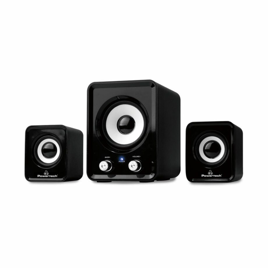 POWERTECH icheia Essential sound PT-843,2.1, 5W + 2x 3W,3. 5mm, mavra