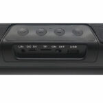 POWERTECH soundbar PT-989, 20W RMS, TWS, 3600mah, mavro