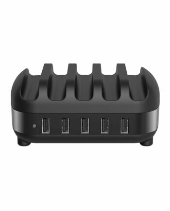 ORICO USB stathmos fortisis DUK-5P, 5x USB, 40W, mavros