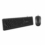 POWERTECH set ποντίκι & πληκτρολόγιο PT-1067, ενσύρματο, 1000dpi, μαύρο