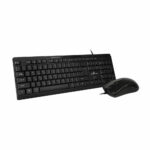 POWERTECH set ποντίκι & πληκτρολόγιο PT-1068, ενσύρματο, 1000dpi, μαύρο