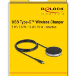 DELOCK ασύρματος φορτιστής 66467, 15W, μαγνητικός, μαύρος