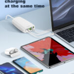 LDNIO σταθμός φόρτισης A6573C, USB-C/5x USB, 65W, PD/QC, λευκός