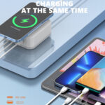 LDNIO σταθμός φόρτισης AW004, USB-C/3x USB/wireless, 32W, PD/QC, λευκός