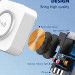 LDNIO σταθμός φόρτισης AW004, USB-C/3x USB/wireless, 32W, PD/QC, λευκός