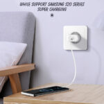 LDNIO φορτιστής τοίχου A1206C με καλώδιο USB-C, 1x USB-C, 27W PD, λευκός