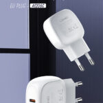 LDNIO φορτιστής τοίχου A1206C με καλώδιο USB-C, 1x USB-C, 27W PD, λευκός