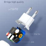 LDNIO φορτιστής τοίχου A2218 με καλώδιο USB-C, 2x USB, 12W, λευκός